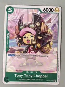 Tony Tony.Chopper OP13-030 UC One Piece Carrying On His Will Card - Image 1