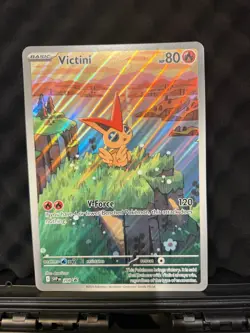 Pokemon Jumbo Victini SVP 208 Black Star Promo card Black Bolt White Flare IR - Image 2