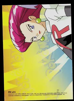 Pokemon Card - Pikachu Topps Series 3 Puzzle Card P01 of 6 - Image 2