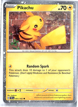 Pikachu - 051/162 - Pokemon Temporal Forces Cosmos Holo Card NM - Image 1