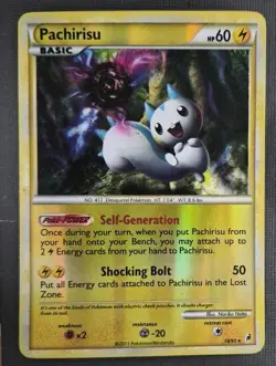 Pachirisu 18/95 Call of Legends Reverse Holo Pokemon Card 2011 LP - Image 1