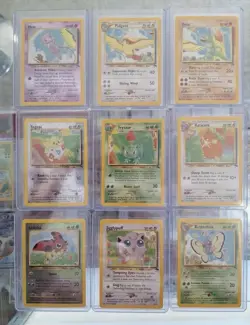 Complete English Southern Islands Set 18/18 Pokemon Cards with Binder. NM - Image 2