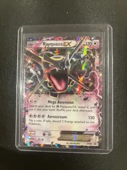 Pokemon TCG Rayquaza EX XY69 Black Star Promo Holo Card 2015 - Image 1