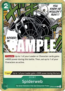 Spiderweb OP04-035 English R Kingdoms of Intrigue One Piece Card Game - Image 1