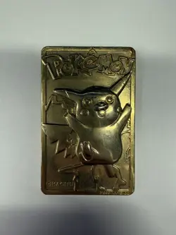 Pokemon Vintage 1999 23K Gold Plated Card Burger King Limited Edition Pikachu - Image 2