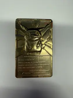 Pokemon Vintage 1999 23K Gold Plated Card Burger King Limited Edition Pikachu - Image 3