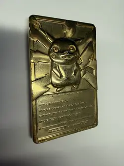 Pokemon Vintage 1999 23K Gold Plated Card Burger King Limited Edition Pikachu - Image 4