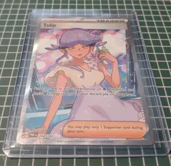 Pokemon Card Trainer Tulip Ultra Rare SV04: Paradox Rift 244/182 NM - Image 3