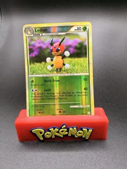 REVERSE Ledian 25/123 NM/M - Yuka Morii Clay HeartGold SoulSilver Pokemon Card - Image 1