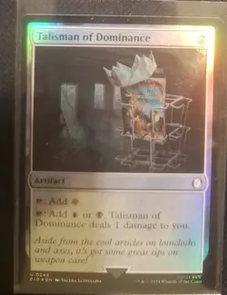 Talisman of Dominance Foil Universes Beyond: Fallout Magic the Gathering Card - Image 1