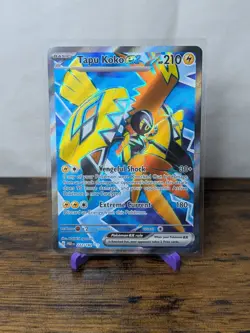 Pokemon TCG Tapu Koko EX Paradox Rift Holo Ultra Rare Card 222/182 NM - Image 1