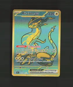 Miraidon ex 243/091 Paldean Fates Full Art Secret Rare Holo Pokemon Card NM - Image 1