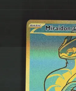 Miraidon ex 243/091 Paldean Fates Full Art Secret Rare Holo Pokemon Card NM - Image 3