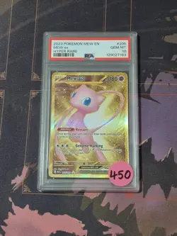 2023 POKEMON SV 151 - MEW EN #205/165 MEW EX HYPER RARE PSA 10 - Image 1