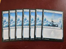 7X Snow-Covered Island MTG 833 Lp/NM - Image 1