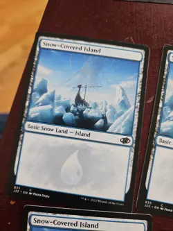 7X Snow-Covered Island MTG 833 Lp/NM - Image 3
