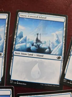 7X Snow-Covered Island MTG 833 Lp/NM - Image 4