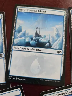 7X Snow-Covered Island MTG 833 Lp/NM - Image 5