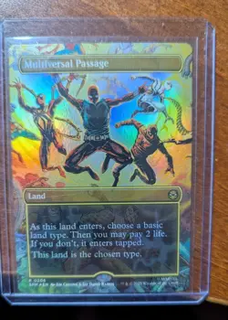 1x Multiversal Passage FOIL Borderless NM Unplayed SPM Magic MTG Standard EDH x1 - Image 1