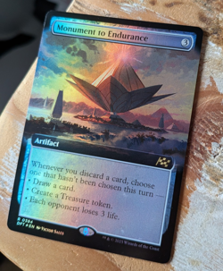 MTG Monument to Endurance, Aetherdrift Extended NM FOIL - Image 1