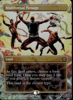 MTG Multiversal Passage BORDERLESS FOIL 0206 SPM - Image 1