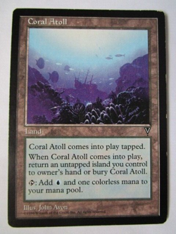 MTG Coral Atoll Visions Land Heavy Play!! - Image 1