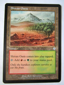 MTG Shivan Oasis Invasion Land Light Play!! - Image 1