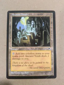 Ancient Tomb - MTG - Tempest 315 - VG - Image 1
