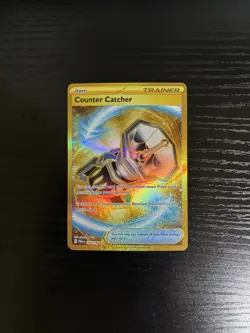 Pokemon TCG Counter Catcher Paradox Rift 264/182 Gold Hyper Rare Holo - Image 1