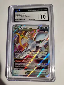 Pokemon TCG Arceus VSTAR Sword & Shield: Brilliant Stars 123/172 CGC GEM MINT 10 - Image 1