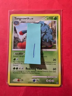 2008 Pokemon Diamond and Pearl Stormfront #29 Tangrowth, R, NF/H, cd1 - Image 3