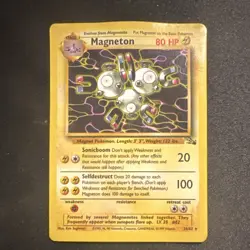 Pokemon Magneton Fossil 26/62 1999 Wizards Rare Unlimited Regular - Image 1