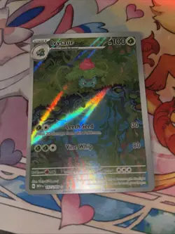 2023 Pokemon Ivysaur Illustration Rare 167/165 SV 151 English Near Mint - Image 3