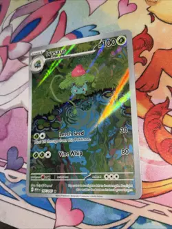 2023 Pokemon Ivysaur Illustration Rare 167/165 SV 151 English Near Mint - Image 4