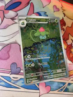 2023 Pokemon Ivysaur Illustration Rare 167/165 SV 151 English Near Mint - Image 5