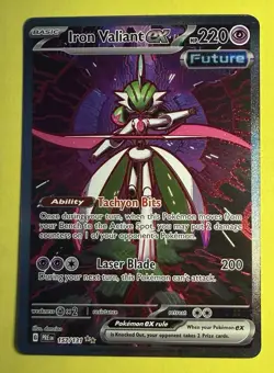 Pokemon ~ Iron Valiant ex 157/131 ~ Prismatic Evolutions SIR ~ Pack Fresh - Image 1