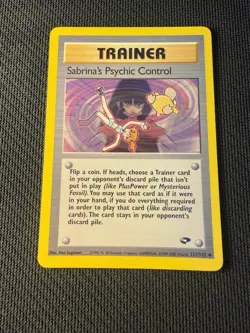 Sabrina’s Psychic Control 121/132 - Pokemon Gym Challenge LP 1 - Image 1