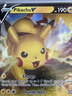 2020 Pokemon SWSH Vivid Voltage Pikachu V #043 PSA 9 - Image 2