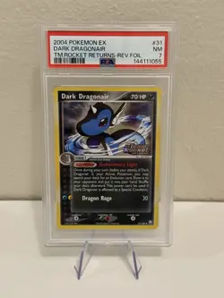 PSA 7 2004 Pokemon Team Rocket Returns Dark Dragonair Reverse Holo Foil 31/109 - Image 1