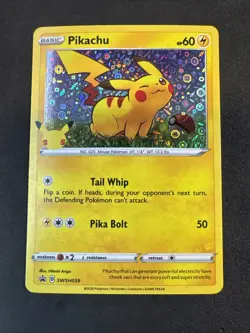 Pikachu General Mills SWSH039 Black Star Promo Pokemon - Image 1
