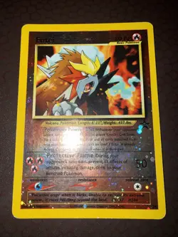 Pokemon! WOTC! Entei - Black Star Movie Promo - Reverse Holo - #34 MP! - Image 1