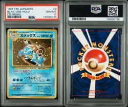 Pokemon TCG 1998 Blastoise Japanese CD Promo Holo PSA 10 #009 Ken Sugimori Art - Image 3