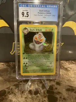 Pokemon Dark Arbok 2/82 Team Rocket 1st Edition 2000 CGC 10 - Image 1