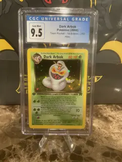 Pokemon Dark Arbok 2/82 Team Rocket 1st Edition 2000 CGC 10 - Image 4
