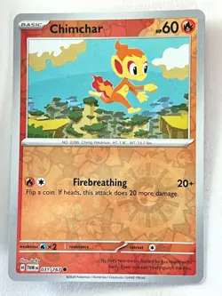Chimchar 031/167 Reverse Holo Common Twilight Masquerade Pokemon - Near Mint NM - Image 1