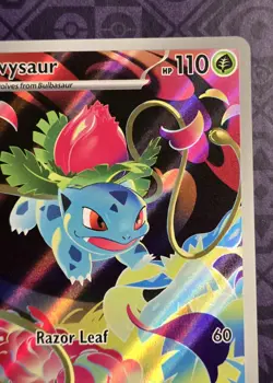 Pokemon TCG - Ivysaur 134/132 - Me01: Mega Evolution - Full art Secret Rare Holo - Image 3