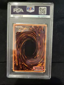 2002 YU-GI-OH! LOB-LEGEND OF BLUE EYES WHITE DRAGON #052 DARK HOLE PSA 10 - Image 2