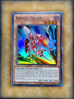 Yugioh Rokket Tracer SDRR-EN002 Super Rare 1st Ed NM - Image 1