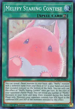 Yugioh Melffy Staring Contest Super Rare POTE - Image 1