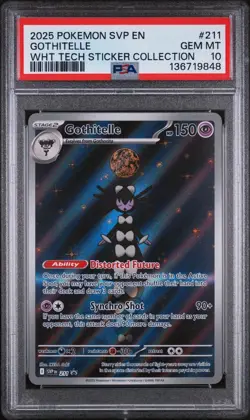 2025 POKEMON SVP EN-SV BLACK STAR PROMO #211 GOTHITELLE PSA 10 - Image 1